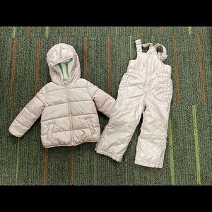 Gap winter coat and snow bib